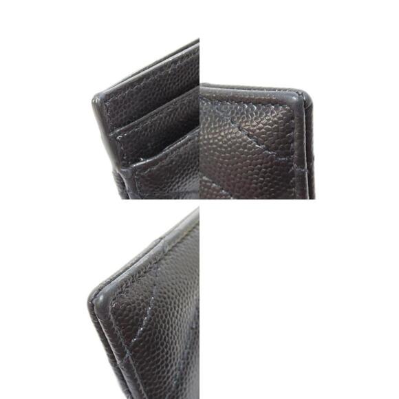 YVES SAINT LAURENT Black Leather Card Holder - Picture 10 of 11